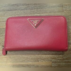 Prada Red Women's Wallet (authentic)